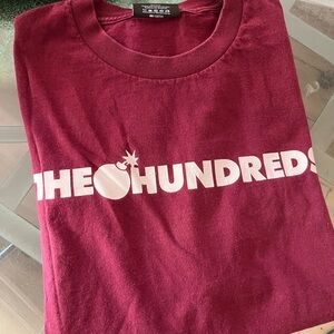 The Hundreds Men's Burgundy Short Sleeve Tee
